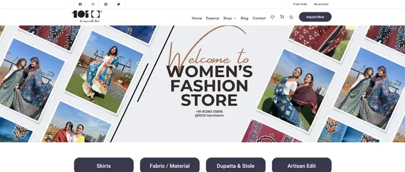 1zero1zero E-commerce Website